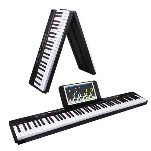 Coolmusic 88 Tasten Klaviertastatur Faltbares Bluetooth-Digitalpiano mit beleuchteten Tasten Halbgewichtetes Klavier, wiederaufladbar, tragbar Coolmusic 88 Tasten Klaviertastatur Faltbares Bluetooth-Digitalpiano mit beleuchteten Tasten Halbgewichtetes Klavier, wiederaufladbar, tragbar von COOLMUSIC