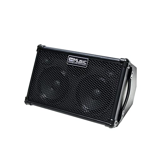 Coolmusic BP40D Verstärker für Akustikgitarre, tragbar, Bluetooth-Lautsprecher, 80 W mit Batterie mit Reverb Chorus Delay Effekt, 6 Eingänge, 3-Band-Equalizer Coolmusic BP40D Verstärker für Akustikgitarre, tragbar, Bluetooth-Lautsprecher, 80 W mit Batterie mit Reverb Chorus Delay Effekt, 6 Eingänge, 3-Band-Equalizer von COOLMUSIC