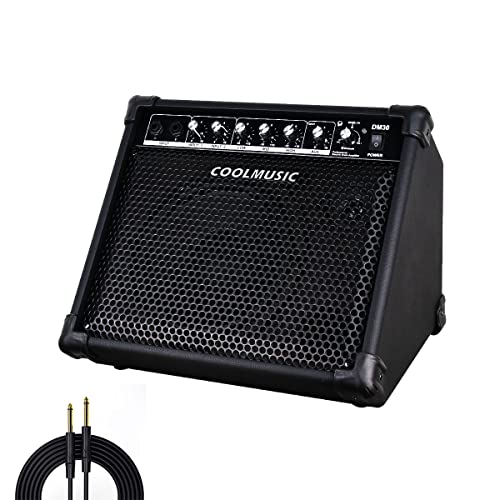 Coolmusic DM30 AMP 30 Watt Elektronischer Drumverstärker Keyboard-Verstärker mit Aux In und Bluetooth, 2 Eingänge, 3-Band EQ und DI OUT Coolmusic DM30 AMP 30 Watt Elektronischer Drumverstärker Keyboard-Verstärker mit Aux In und Bluetooth, 2 Eingänge, 3-Band EQ und DI OUT von COOLMUSIC