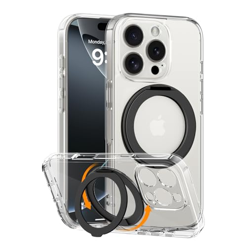 COOLQO Kompatibel mit MagSafe, Magnetische für iPhone 16 Pro Max Hülle mit eingebautem Ständer, MIL-Grade Fallschutz, Schlanke Anti-Vergilbung, Kratzfeste Rückabdeckung, Stoßfestes Schutzdesign COOLQO Kompatibel mit MagSafe, Magnetische für iPhone 16 Pro Max Hülle mit eingebautem Ständer, MIL-Grade Fallschutz, Schlanke Anti-Vergilbung, Kratzfeste Rückabdeckung, Stoßfestes Schutzdesign von COOLQO