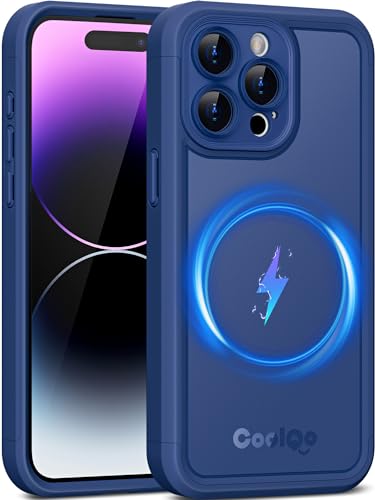 COOLQO Magnetic for iPhone 14 Pro Max Case [Compatible with MagSafe] iPhone 14 Pro Max Magnetic Case, Mil-Grade Drop Protection iPhone 14 Pro Max Phone Case Cover for iPhone 14 Pro Max, Blue von COOLQO