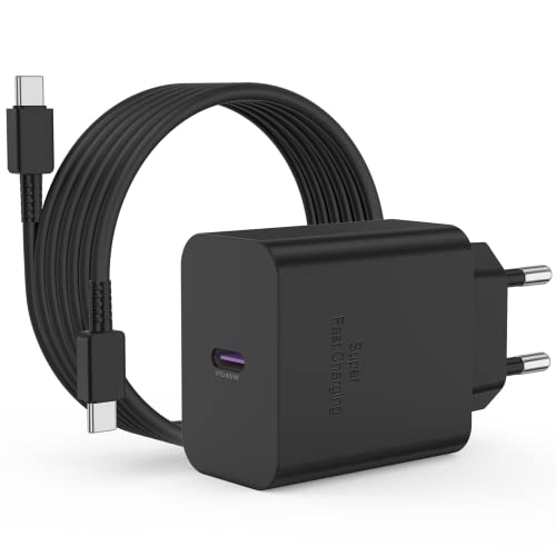 45W USB C Ladegerät Samsung S23 Ultra, 2M Samsung Ladekabel mit Typ C Schnellladegerät, Original Fast Charge Netzteil Adapter Ladestecker Plug für Galaxy S24/S23 Ultra/S22 Plus/S21/S20/S10/A53/A13/S10 45W USB C Ladegerät Samsung S23 Ultra, 2M Samsung Ladekabel mit Typ C Schnellladegerät, Original Fast Charge Netzteil Adapter Ladestecker Plug für Galaxy S24/S23 Ultra/S22 Plus/S21/S20/S10/A53/A13/S10 von COONCXEN