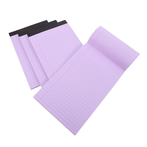 COOPHYA 4 Stück Notizblock aus Papier digitaler Notizblock digitales notizbuch Ideen-Notizbuch Notizbuchteiler büroartikel Rechtliche Notizbuch A5-Taschen-Notizblock legaler Block Violett von COOPHYA