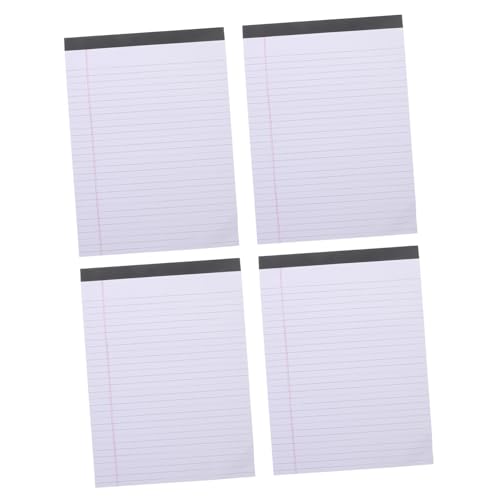 COOPHYA 4er-Pack Linierte Notizbücher Notizblöcke Fürs Büro Rechtsblock Breites Liniertes Papier für to-do-Listen Tagesplanung von COOPHYA