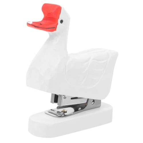COOPHYA Holzheftgerät In Tierform, Heftgerät In Entenform, Kleines Heftgerät, Mini Heftgerät, Mini Tier, Niedliches Heftgerät, Niedliches Büromaterial, Holzheftgerät, Cartoon Heftgerät, von COOPHYA