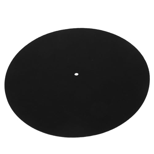 COOPHYA Vinyl-Plattenspieler schafwollmatte vinylreiniger Silikonmatten Slipmat für Plattenspieler Plattenteller Slipmat antistatisch Zubehör Gleitpad Abspielgerät wolle von COOPHYA