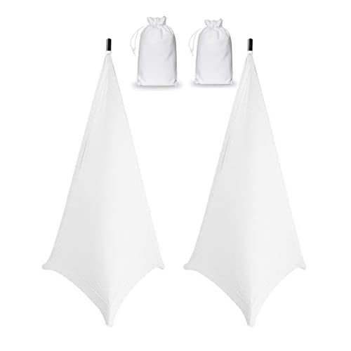 COOSOO 2PCS Lautsprecherständerabdeckung Universal Beleuchtung Stativ Ständer Abdeckung DJ Lautsprecher Licht Ständer Rock Abdeckung Dehnbares Lycra Spandex für Hochzeiten, Bankette,Veranstaltungen von COOSOO