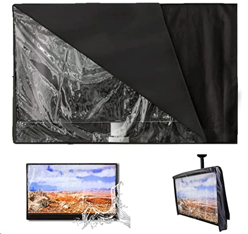 Outdoor-TV-Abdeckung mit klarer Front COOSOO Fernsehabdeckung Wasserdichter Universalschutz für LCD-LED-Plasma-Fernseher mit Fernbedienungstasche, Geeignet für 50-52-Zoll-Fernseher Outdoor-TV-Abdeckung mit klarer Front COOSOO Fernsehabdeckung Wasserdichter Universalschutz für LCD-LED-Plasma-Fernseher mit Fernbedienungstasche, Geeignet für 50-52-Zoll-Fernseher von COOSOO
