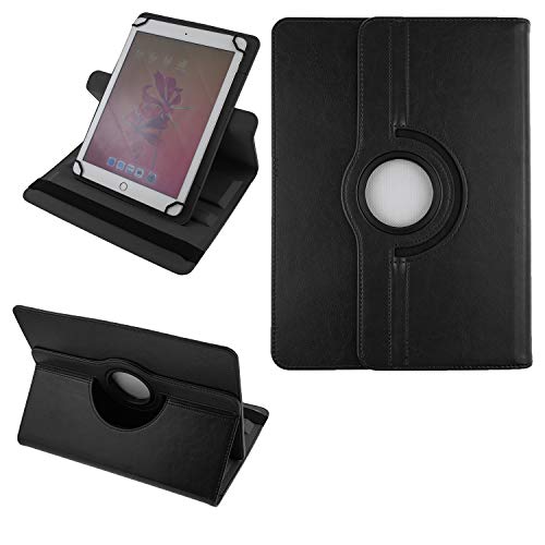 COOVY® 2.0 360° Rotation Cover Universal für alle 9/10 / 10.1 Zoll Tablet Modelle Hülle Tasche Etui Case Schutz Ständer | UNIVERSAL 10.1 schwarz von COOVY