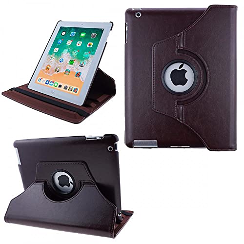 COOVY® 2.0 Cover für Apple iPad 2/3 / 4 Rotation 360° Smart Hülle Tasche Etui Case Schutz Ständer Auto Sleep/Wake up | braun von COOVY