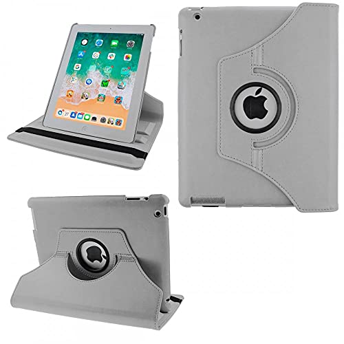 COOVY® 2.0 Cover für Apple iPad 2/3 / 4 Rotation 360° Smart Hülle Tasche Etui Case Schutz Ständer Auto Sleep/Wake up | weiß von COOVY