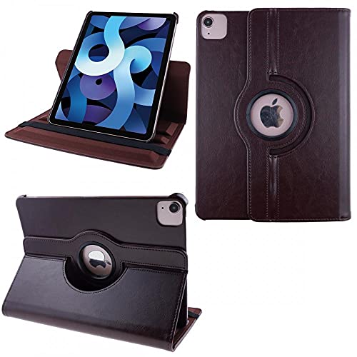 COOVY® 2.0 Cover für Apple iPad Air 4 10.9 (Model 2020) Rotation 360° Smart Hülle Tasche Etui Case Schutz Ständer Auto Sleep/Wake up | braun von COOVY