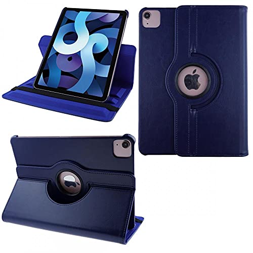 COOVY® 2.0 Cover für Apple iPad Air 4 10.9 (Model 2020) Rotation 360° Smart Hülle Tasche Etui Case Schutz Ständer Auto Sleep/Wake up | dunkelblau von COOVY