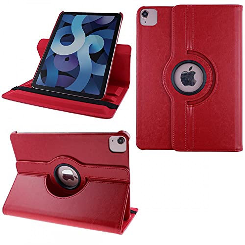 COOVY® 2.0 Cover für Apple iPad Air 4 10.9 (Model 2020) Rotation 360° Smart Hülle Tasche Etui Case Schutz Ständer Auto Sleep/Wake up | rot von COOVY