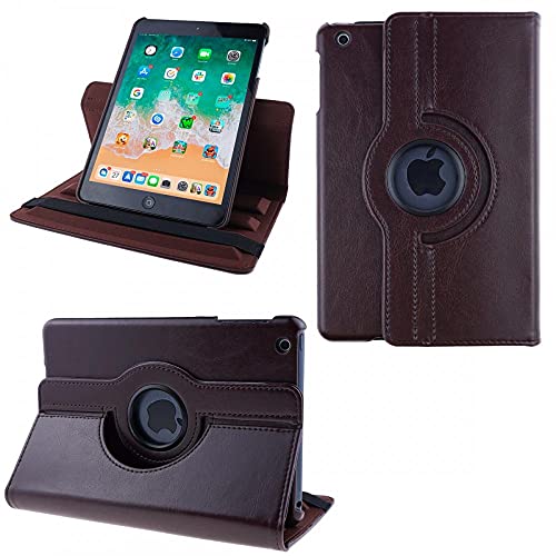 COOVY® 2.0 Cover für Apple iPad Mini 1/2 / 3 Rotation 360° Smart Hülle Tasche Etui Case Schutz Ständer Auto Sleep/Wake up | braun von COOVY