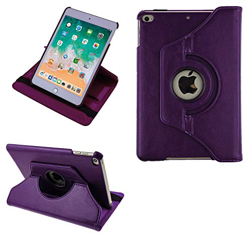 COOVY® 2.0 Cover für Apple iPad Mini 5 (Model 2019) Rotation 360° Smart Hülle Tasche Etui Case Schutz Ständer Auto Sleep/Wake up | lila von COOVY