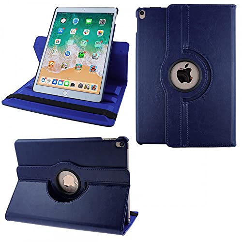 COOVY® 2.0 Cover für Apple iPad pro 10.5 (2017), iPad Air 10.5 (3. Gen. 2019) Rotation 360° Smart Hülle Tasche Etui Case Schutz Ständer Auto Sleep/Wake up | dunkelblau von COOVY