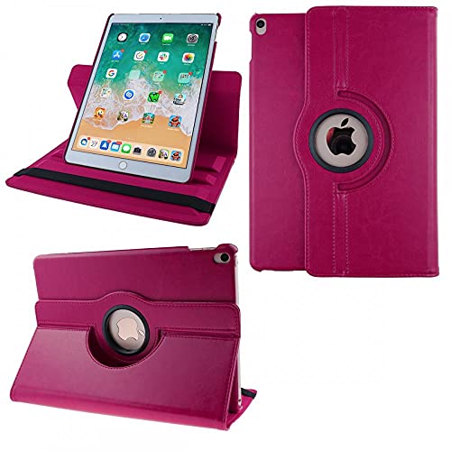 COOVY® 2.0 Cover für Apple iPad pro 10.5 (2017), iPad Air 10.5 (3. Gen. 2019) Rotation 360° Smart Hülle Tasche Etui Case Schutz Ständer Auto Sleep/Wake up | hotpink von COOVY