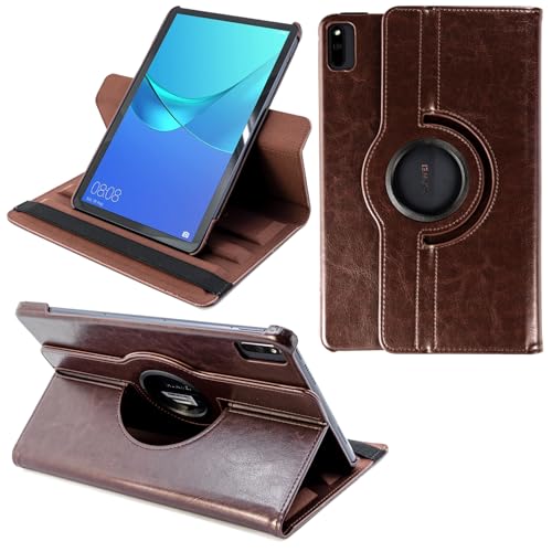 COOVY® 2.0 Cover für Huawei Matepad (10.4") Rotation 360° Smart Hülle Tasche Etui Case Schutz Ständer Auto Sleep/Wake up | braun von COOVY