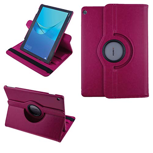 COOVY® 2.0 Cover für Huawei MediaPad M3 Lite 10 (10.1") Rotation 360° Smart Hülle Tasche Etui Case Schutz Ständer | hotpink von COOVY