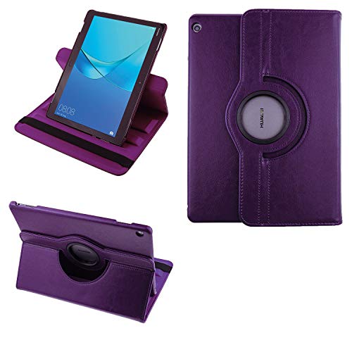 COOVY® 2.0 Cover für Huawei MediaPad M3 Lite 10 (10.1") Rotation 360° Smart Hülle Tasche Etui Case Schutz Ständer | lila von COOVY