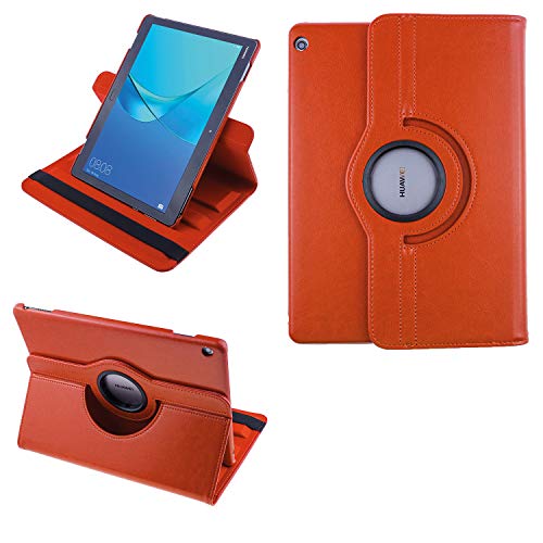 COOVY® 2.0 Cover für Huawei MediaPad M3 Lite 10 (10.1") Rotation 360° Smart Hülle Tasche Etui Case Schutz Ständer | orange von COOVY