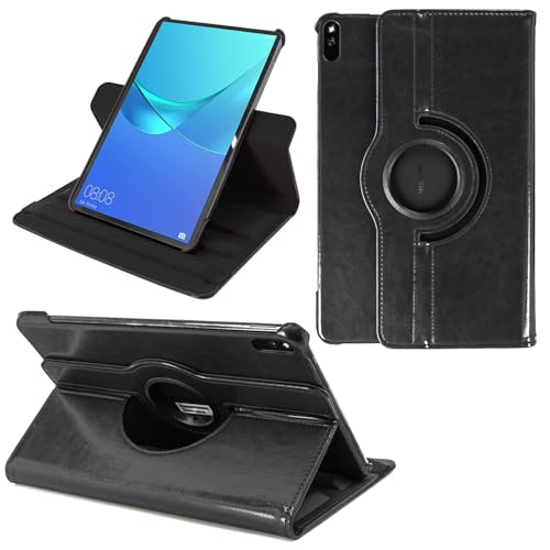 COOVY® 2.0 Cover für Huawei Mediapad M6 (10.8") / Matepad (10.8") Rotation 360° Smart Hülle Tasche Etui Case Schutz Ständer Auto Sleep/Wake up | schwarz von COOVY