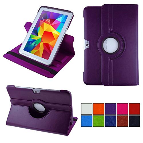 COOVY® 2.0 Cover für Samsung Galaxy Note 10.1 GT-N8000 GT-N8010 GT-N8020 Rotation 360° Smart Hülle Tasche Etui Case Schutz Ständer | lila von COOVY