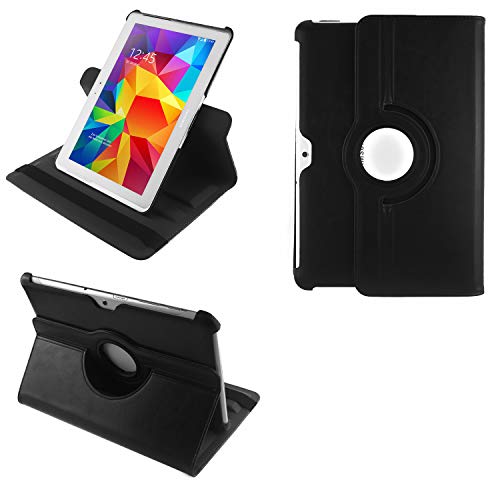 COOVY® 2.0 Cover für Samsung Galaxy TAB 10.1 N GT-P7500 GT-P7501 GT-P7510 GT-P7511, TAB 2 10.1 P5100 P5110 Rotation 360° Smart Hülle Tasche Etui Case Schutz Ständer | schwarz von COOVY