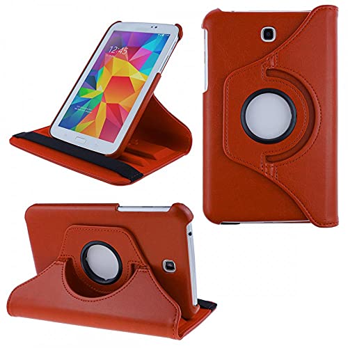 COOVY® 2.0 Cover für Samsung Galaxy TAB 3 7.0 GT-P3200 GT-P3210 SM-T210 SM-T211 Rotation 360° Smart Hülle Tasche Etui Case Schutz Ständer | orange von COOVY