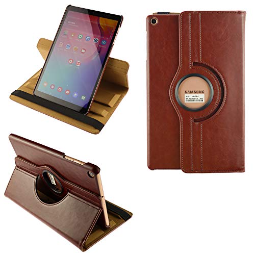 COOVY® 2.0 Cover für Samsung Galaxy TAB A 10.1 (Model 2019) SM-T510 SM-T515 Rotation 360° Smart Hülle Tasche Etui Case Schutz Ständer | braun von COOVY