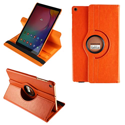 COOVY® 2.0 Cover für Samsung Galaxy TAB A 10.1 (Model 2019) SM-T510 SM-T515 Rotation 360° Smart Hülle Tasche Etui Case Schutz Ständer | orange von COOVY