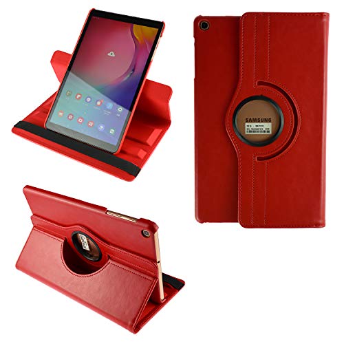 COOVY® 2.0 Cover für Samsung Galaxy TAB A 10.1 (Model 2019) SM-T510 SM-T515 Rotation 360° Smart Hülle Tasche Etui Case Schutz Ständer | rot von COOVY