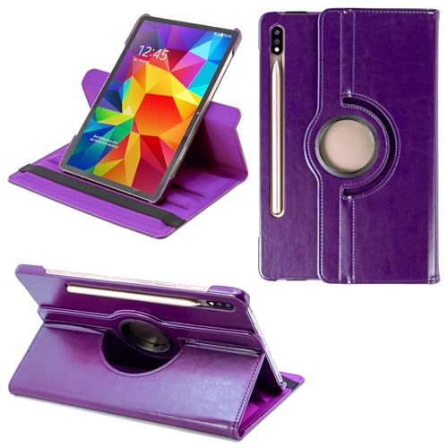 COOVY® 2.0 Cover für Samsung Galaxy TAB S7 11.0 SM-T870 SM-T875 SM-T876 Rotation 360° Smart Hülle Tasche Etui Case Schutz Ständer Auto Sleep/Wake up | lila von COOVY