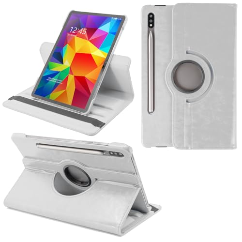 COOVY® 2.0 Cover für Samsung Galaxy TAB S7 11.0 SM-T870 SM-T875 SM-T876 Rotation 360° Smart Hülle Tasche Etui Case Schutz Ständer Auto Sleep/Wake up | weiß von COOVY