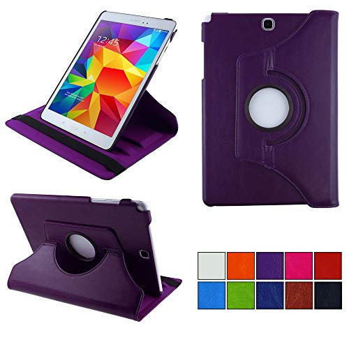 COOVY® 2.0 Cover für Samsung Galaxy Tab A 9.7 SM-T550 SM-T555 SM-P550 SM-P555 Rotation 360° Smart Hülle Tasche Etui Case Schutz Ständer Auto Sleep/Wake up | lila von COOVY