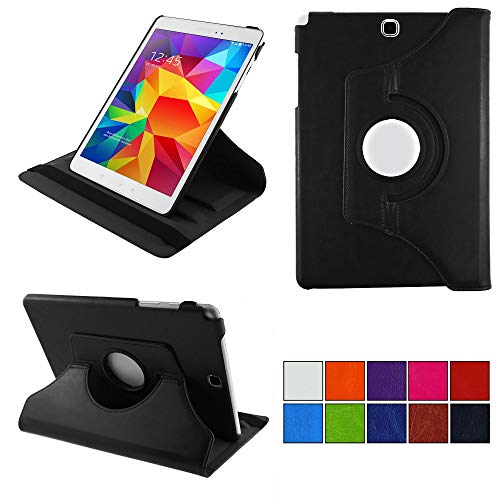 COOVY® 2.0 Cover für Samsung Galaxy Tab A 9.7 SM-T550 SM-T555 SM-P550 SM-P555 Rotation 360° Smart Hülle Tasche Etui Case Schutz Ständer Auto Sleep/Wake up | schwarz von COOVY