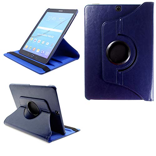 COOVY® 2.0 Cover für Samsung Galaxy Tab S2 9.7 SM-T810 SM-T813 SM-T815 SM-T819 Rotation 360° Smart Hülle Tasche Etui Case Schutz Ständer Auto Sleep/Wake up | dunkelblau von COOVY