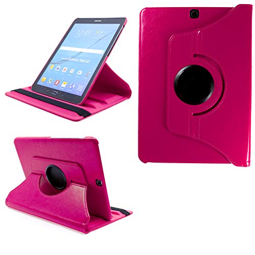 COOVY® 2.0 Cover für Samsung Galaxy Tab S2 9.7 SM-T810 SM-T813 SM-T815 SM-T819 Rotation 360° Smart Hülle Tasche Etui Case Schutz Ständer Auto Sleep/Wake up | hotpink von COOVY