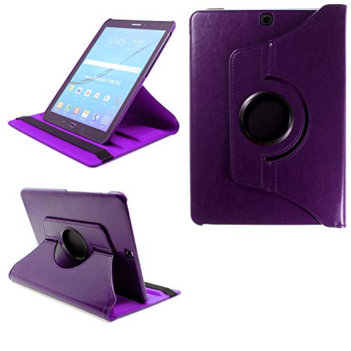 COOVY® 2.0 Cover für Samsung Galaxy Tab S2 9.7 SM-T810 SM-T813 SM-T815 SM-T819 Rotation 360° Smart Hülle Tasche Etui Case Schutz Ständer Auto Sleep/Wake up | lila von COOVY