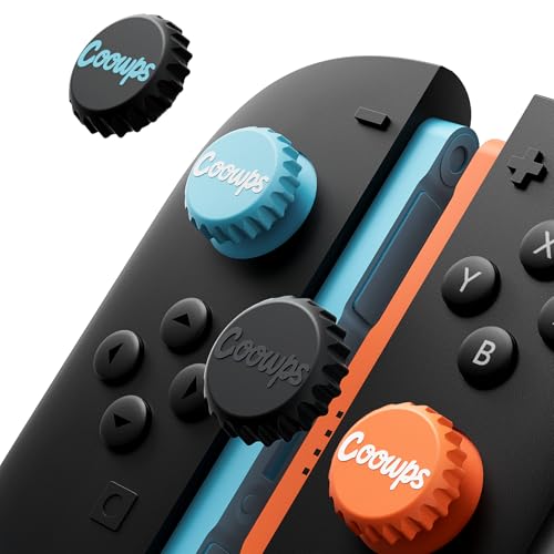 COOWPS Daumengriffkappen für Nintendo Switch 2 2025, kreative Flaschenverschluss-Joystick-Abdeckungen aus Silikon, komfortables ergonomisches Design für Switch 2 Joy-Con-Controller, 2 Paar (4 Stück) COOWPS Daumengriffkappen für Nintendo Switch 2 2025, kreative Flaschenverschluss-Joystick-Abdeckungen aus Silikon, komfortables ergonomisches Design für Switch 2 Joy-Con-Controller, 2 Paar (4 Stück) von COOWPS