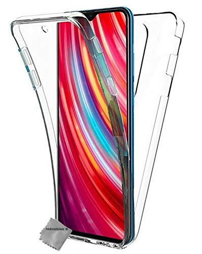 COPHONE® kompatibel Xiaomi Redmi 8 / 8A Hülle Silikon 360 Grad transparent. Total transparent, weiche Vorderseite + harte Rückseite. Stoßfeste 360-Grad-Touch-Handyhülle für Xiaomi Redmi 8 / 8A von COPHONE
