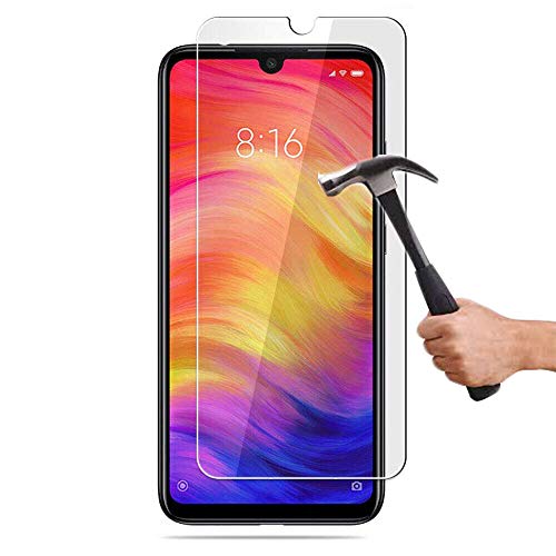 COPHONE Hartglas, kompatibel mit Xiaomi Redmi Note 7, Displayschutzfolie Premium Anti-Schock- und Bruchschutz, Anti-Fingerabdrucke, abgerundete Kanten, Härtegrad max. 9H Hartglas 2,5D, 2 Stück von COPHONE