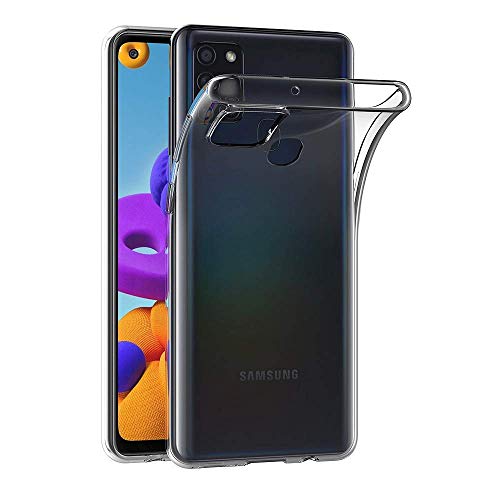 COPHONE Hülle Kompatibel mit Samsung Galaxy A21S Transparent Silikon Schutzhülle für Galaxy A21S Case Clear Durchsichtige TPU Bumper Galaxy A21S Handyhülle von COPHONE