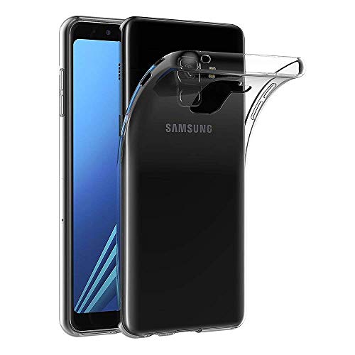 COPHONE Hülle Kompatibel mit Samsung Galaxy A8 2018 Transparent Silikon Schutzhülle für Galaxy A8 2018 Case Clear Durchsichtige TPU Bumper Galaxy A8 2018 Handyhülle von COPHONE