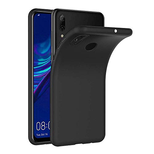 COPHONE Hülle kompatibel mit HUAWEI P SMART 2019 , Schwarz Silikon Schutzhülle für P SMART 2019 Case TPU Bumper HUAWEI P SMART 2019 Handyhülle von COPHONE