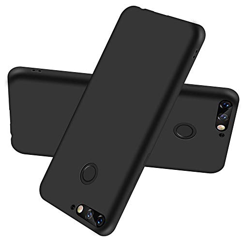 COPHONE Hülle kompatibel mit HUAWEI Y7 2018 , Schwarz Silikon Schutzhülle für Y7 2018 Case TPU Bumper HUAWEI Y7 2018 Handyhülle von COPHONE