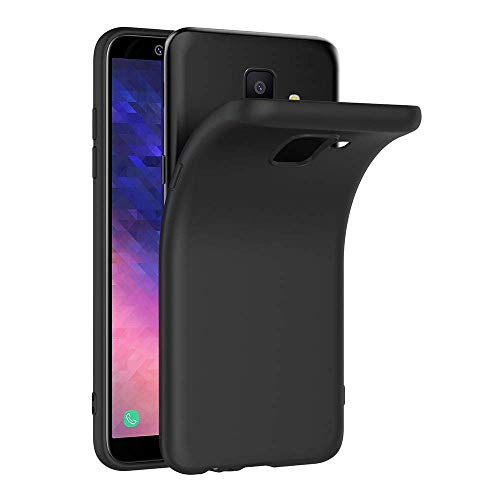 COPHONE Hülle kompatibel mit Samsung Galaxy A6 2018 , Schwarz Silikon Schutzhülle für Galaxy A6 2018 Case TPU Bumper Samsung Galaxy A6 2018 Handyhülle von COPHONE