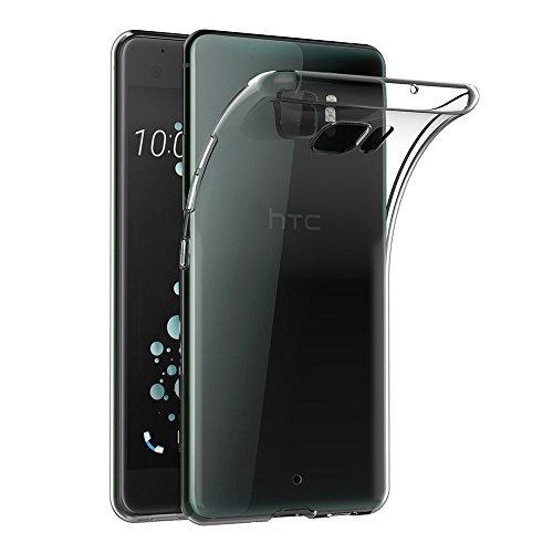 Cophone Schutzhülle für HTC U Ultra Schutzhülle, transparent, rutschfest, aus Silikon, transparent und diskret, hoher Schutz. von COPHONE