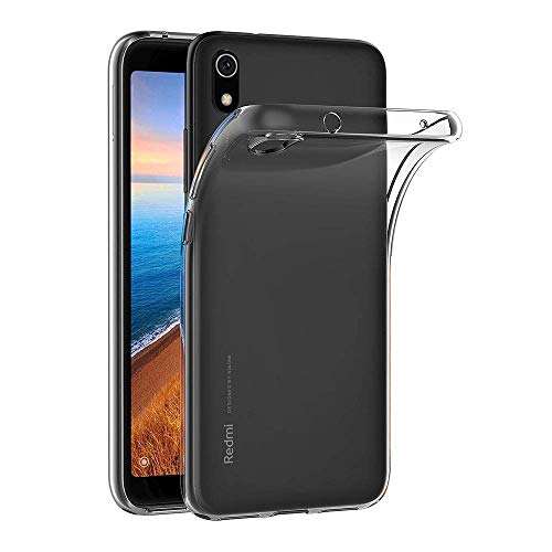 Cophone Schutzhülle kompatibel mit Xiaomi Ridmi 7A Schutzhülle transparent rutschfest Silikon transparent und diskret von COPHONE